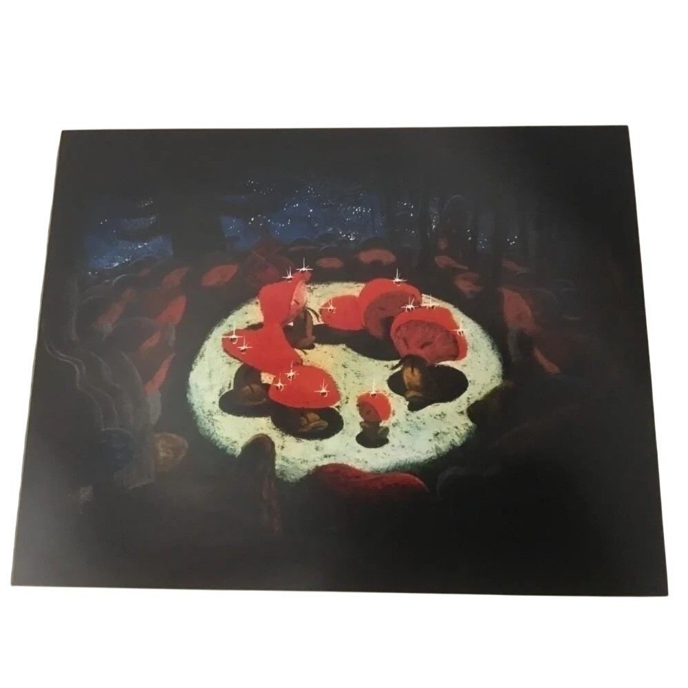 Vintage Disney Fantasia Dance of the Mushrooms Claude Coats Concept Art Print